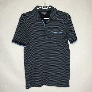 Saks First Avenue 100%Pima Cotton Polo Shirt-Med